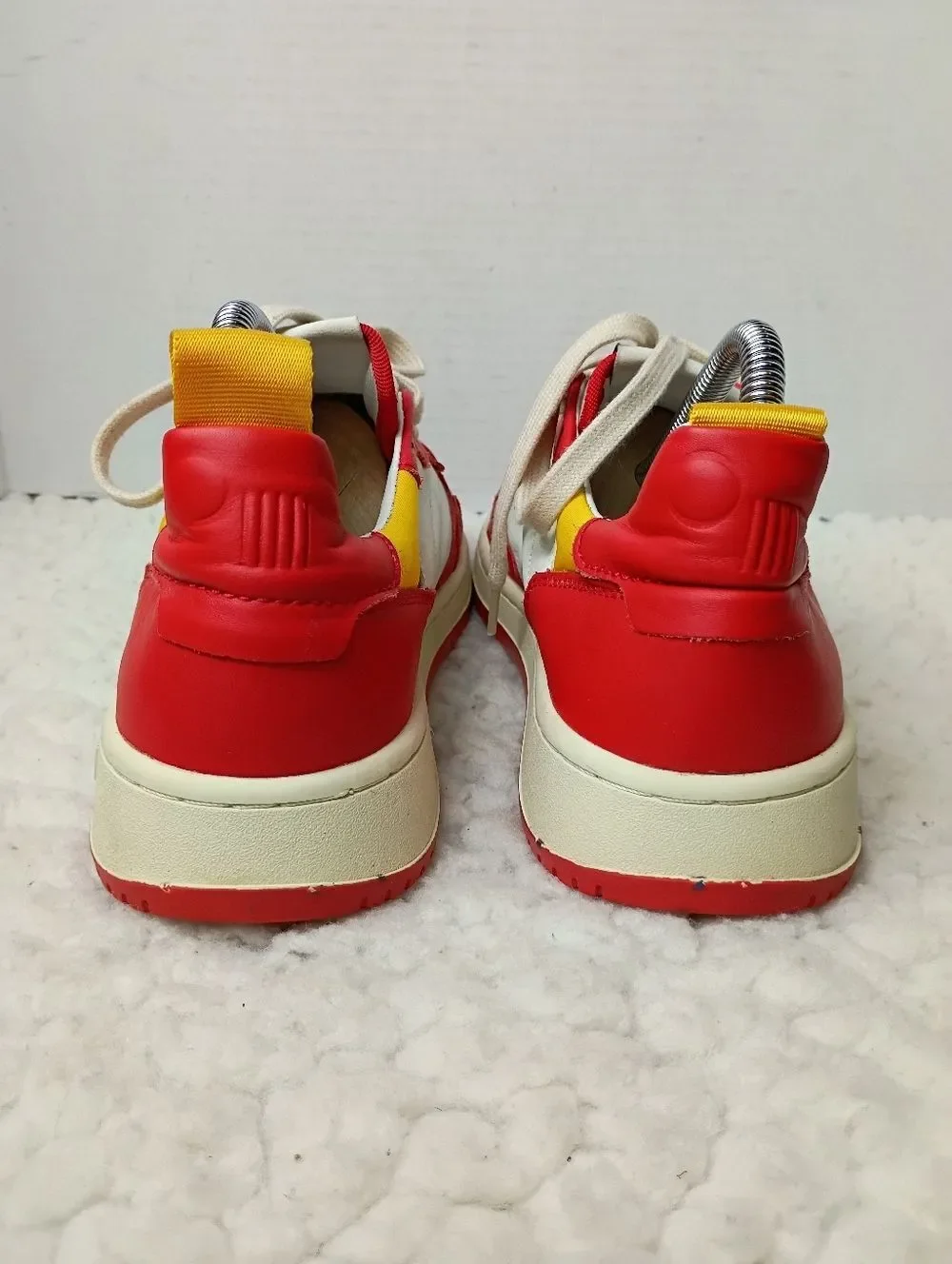 Oncept Phoenix Low Top Sneaker Retro Red Leather Women's 8.5 Luxury Casual Shoes